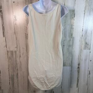 Eileen Fisher Blouse PS | Ecru | 100% Silk | Sleeveless | Minimalist | MSRP $228